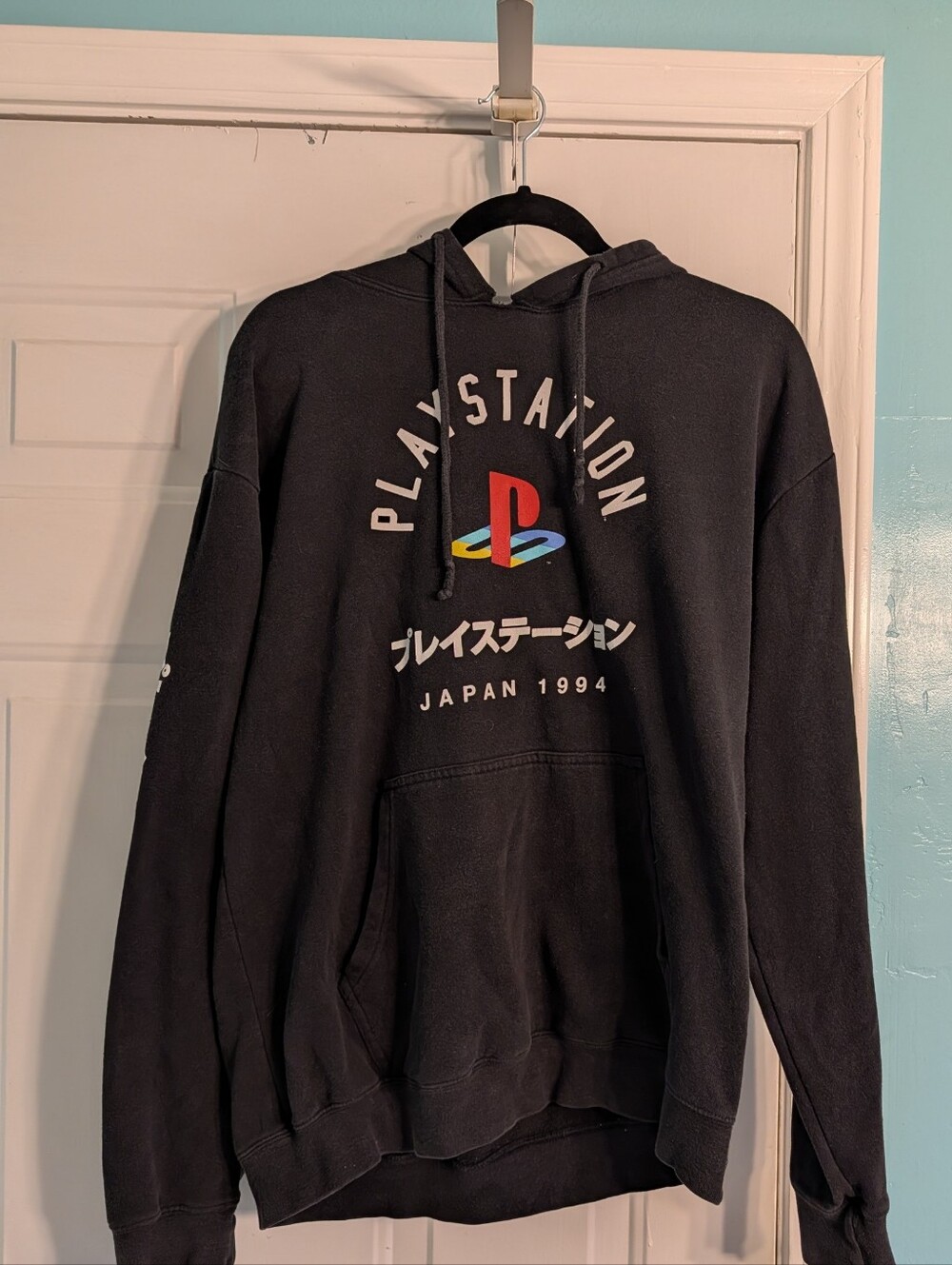 Sony Black PlayStation Logo Pullover Hoodie